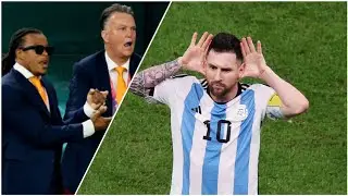 Messi SAVAGE celebration in front of Louis van Gaal 🥶 (THEY FOUGHT AFTER)