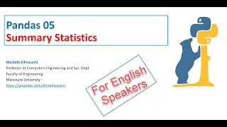 Pandas 05 | DataFrame  -  Summary Statistics   E