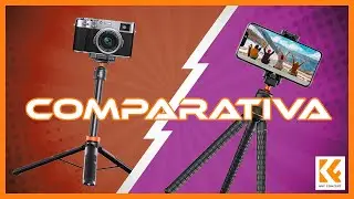 Selfie Stick Tripod vs. Mini Trípode con Patas Flexibles de K&F Concept