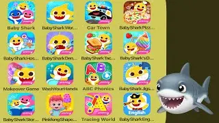 Pinkfong Baby SHark,Baby SHark World,Baby SHark Hospital,Baby SHark Dentist,Baby SHark English Game