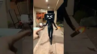 TV Woman Broke my ICE ICE Minecraft Block!