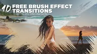 10 FREE Brush Transition Effects - Brush Effect Template | Premiere Pro, After Effect, Final Cut Pro