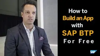 How to Build an App  with SAP Business Technology Platform For Free  - No Code, Just Drag & Drop