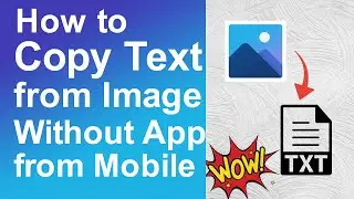 How to copy text from image without app