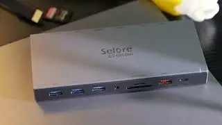 Selore&S-Global Docking Station 15 IN 1 With Dual HDMI