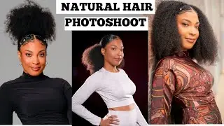 HOW I PREPARE MY NATURAL HAIR FOR A PHOTOSHOOT | Wash N’ Go, Ponytail & High Afro Puff Look