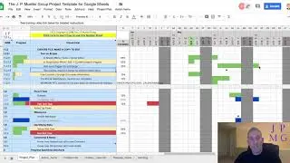 Overview of The J. P. Mueller Group Project Plan Template for Google Sheets