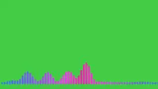 Audio Spectrum Green Screen HD effect + background music for YouTube   No copyright|