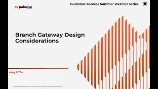 Prisma SDWAN  Branch Gateway Design and Considerations