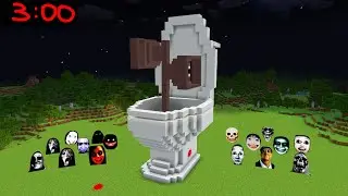 Survival Skibidi Siren Head With 100 Nextbots in Minecraft - Gameplay - Coffin Meme