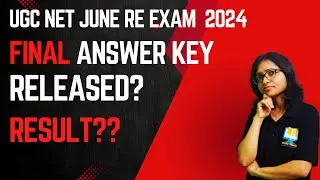 FINAL ANSWER KEY RELEASED | UGC NET JUNE 2024 Result | UGC NET JUNE 2024 Re Exam #ugcnetresult