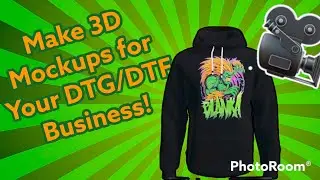 Make 3d animated mockups for your DTG or Dtf t-shirt printing business