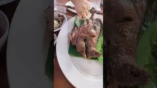 Eat pork head🐖#shortvideo #waldipgoa