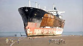 Inside Large Ship Demolition Yards: Graveyard Where Giant Ships Go to Die