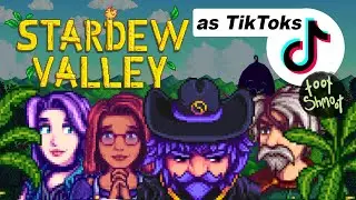 all Stardew Valley characters as TikToks... yes even Krobus