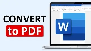 How to Convert MS Word to PDF in Laptop (Simple Way)