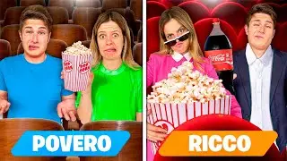 COPPIA RICCA vs COPPIA POVERA AL CINEMA!