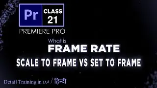 Frame Rate | Scale to Frame Size & Set to Frame Size in Premiere Pro 2022 | Class 21