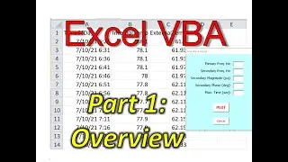 Excel VBA Part1: Overview