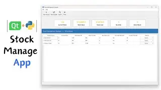 PyQt6 Programs | Stock Management Example with SQLite3