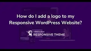 How do I add a logo to my Responsive WordPress Website?