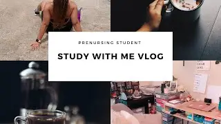 PreNursing Student "Study With Me" Vlog | Kaplan Test | Myeshia Shantal