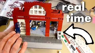 Lego style LONDON UNDERGROUND station build... Ticket machine and building complete!