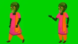 Green Screen Chudail Cartoon Character Video//Green Screen Chudail//Chudail Green Screen Video