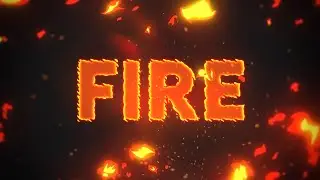 FIRE TEXT TUTORIAL! (Photopea/Photoshop Tutorial)