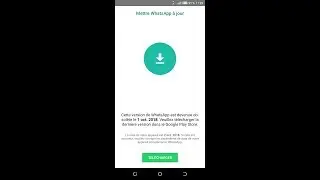 Mise à jour WhatsApp très très facile