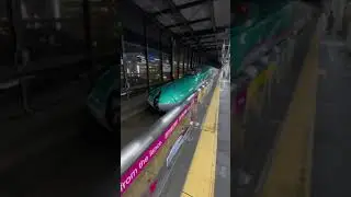 Akita Shinkansen at Morioka Station. 