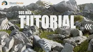 Cliff stones landscape tutorial, 3ds max, f-storm render animation