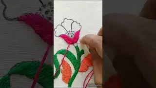 Basic stitch flower design for beginners