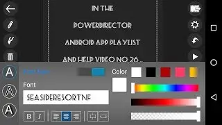 PowerDirector Android App 27 Custom Font Support TrueType