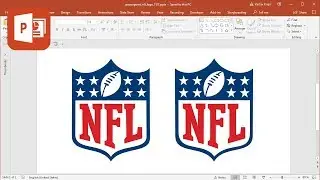 How to create NFL logo in Microsoft PowerPoint (Tutorial)