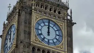 Elizabeth Tower (Big Ben) Bong 4K 🕛 with Pixel audio editor