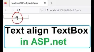 Two ways to change text align textbox in asp.net🔥