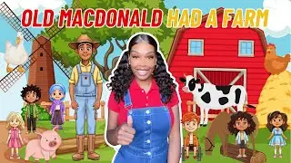 Old MacDonald Had A Farm| Learning with Ms Houston| Kid Songs + Nursery Rhymes