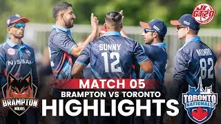 Full Highlights | Brampton Wolves vs Toronto Nationals | Match 5 | Global T20 Canada 2024 | M6A1A