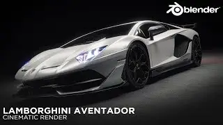 Lamborghini Aventador Realistic Cinematic Render | Blender Cycles 3d