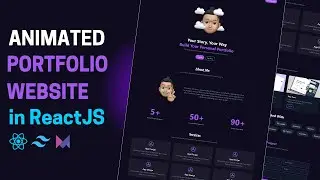 Animated Portfolio Website with React JS, Tailwind CSS, and Framer Motion