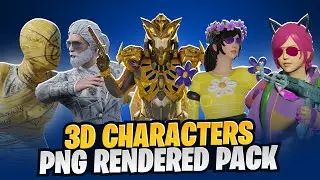 Pubg 3d Characters Pack For Thumbnail | Bgmi 3d Character Png Pack Free Download