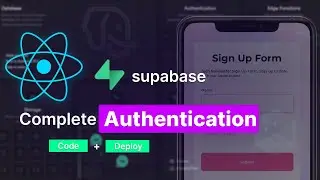 Complete React js Project | Full Authentication with  Supabase | MERN Stack