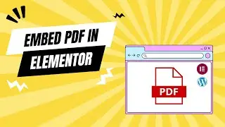 How to embed a PDF file in Elementor WordPress