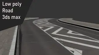 Low poly Road - 3ds max tutorial