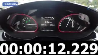 Peugeot Sport 208 GTi 0-204 km/h 208 HP Acceleration Test Sound