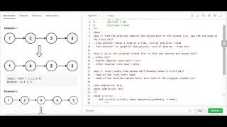 Reorder List - Leetcode 143 - Linked List - Python