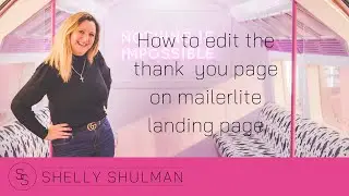 How to edit the thank you page on a mailerlite landing page