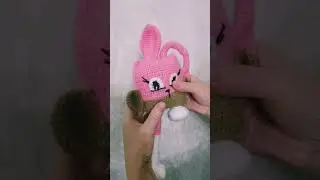 Игрушка-тянучка,зайчик крючком🐇🐇🐇