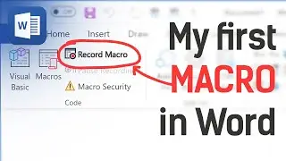 My First Macro in Microsoft Word (Simple VBA Tutorial, Visual Basic, Record Macro, How to)